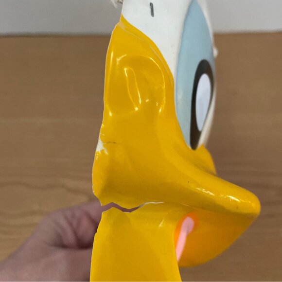 Vtg Ben Cooper Donald Duck Halloween Costume and Mask Set Vinyl Tiny Tot 3 to 5 - Picture 7 of 13